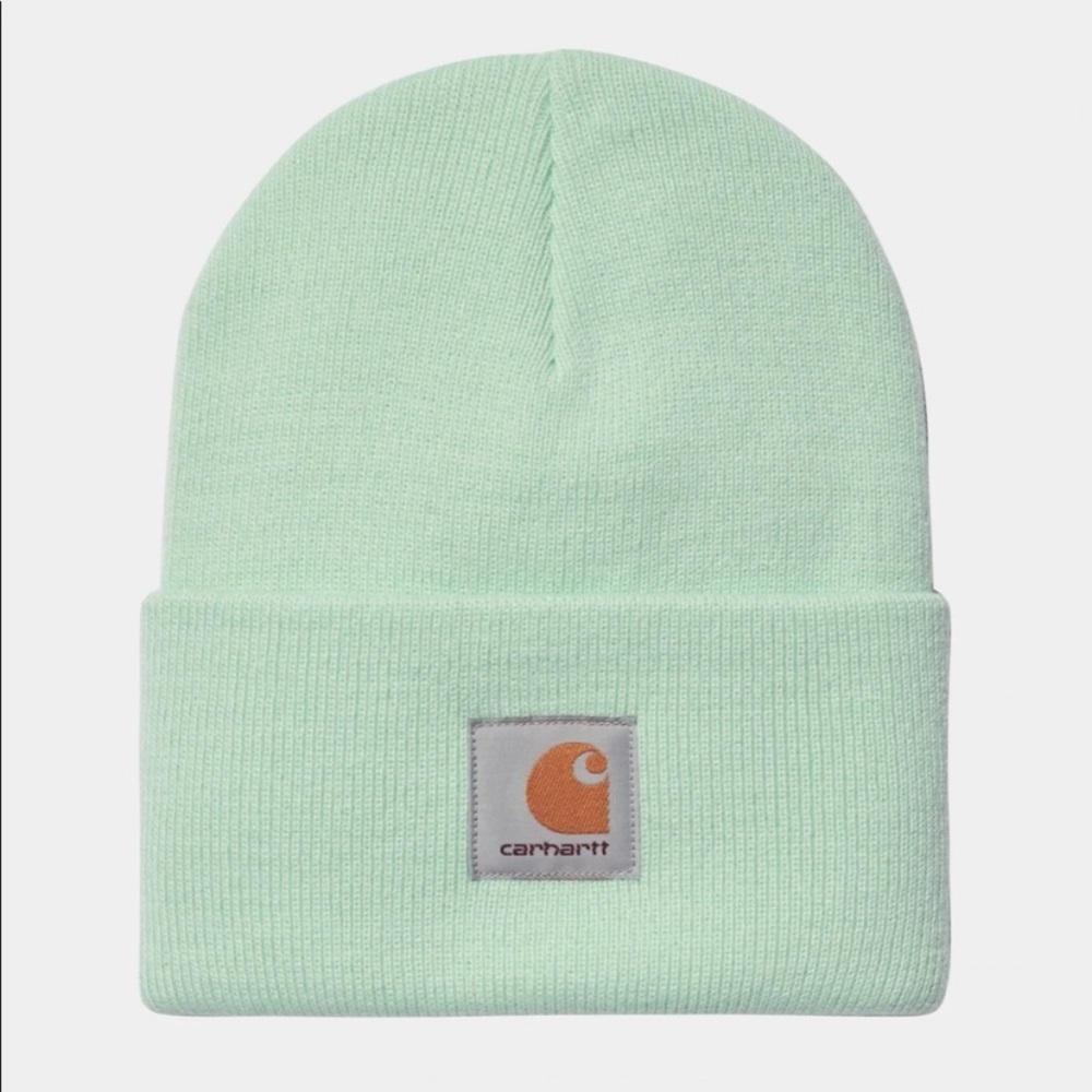 CARHARTT BEANIE KNIT FOLDOVER BEANIE MINT GREEN UNISEX NWT